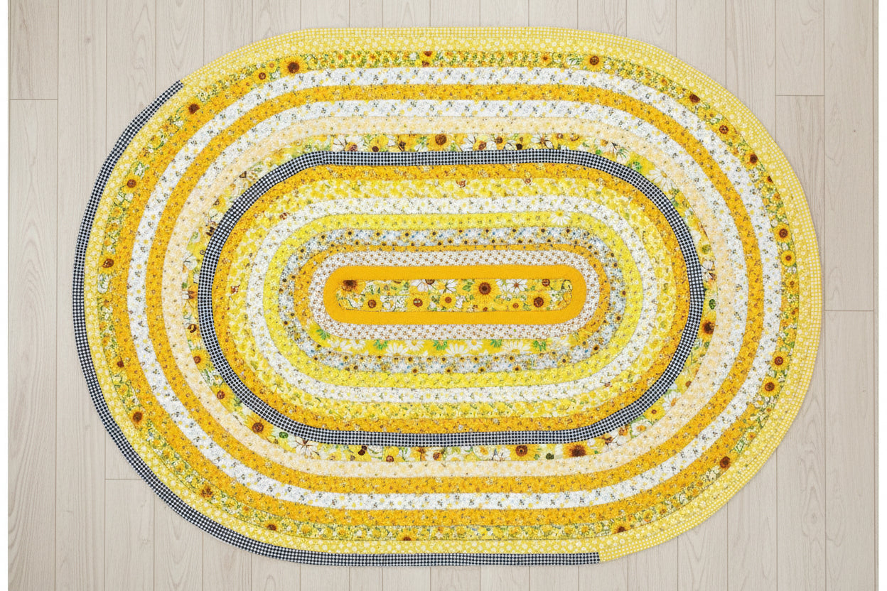 Bumble Bee Oval Jelly Roll Rug